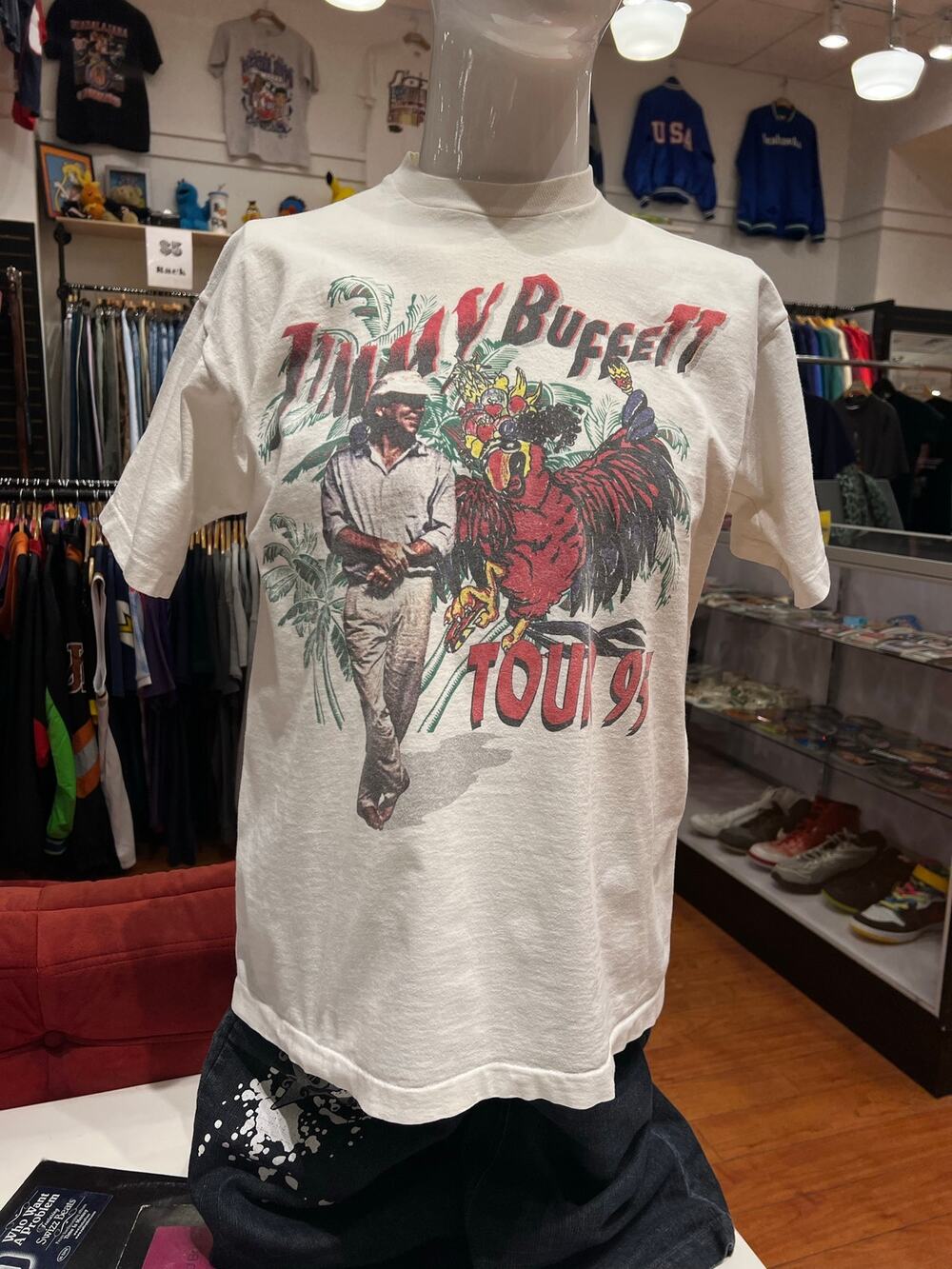 1995 90s Jimmy Buffett Margarita Ville Tour RARE Single Stitch Tee Size XL